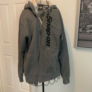 Snap-on zip up